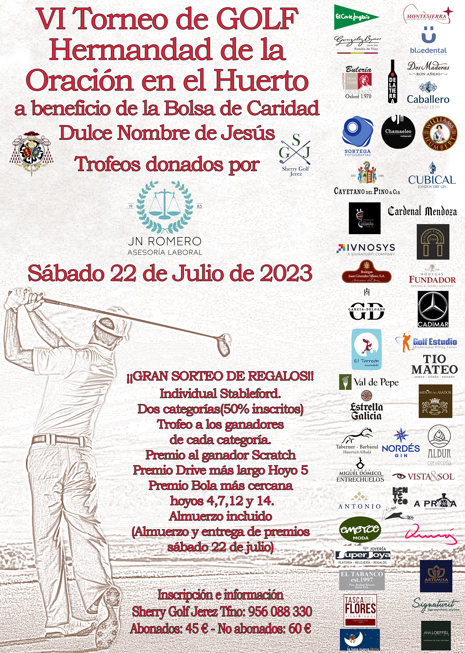 VI Torneo de Golf Hermandad de la Oración en el Huerto